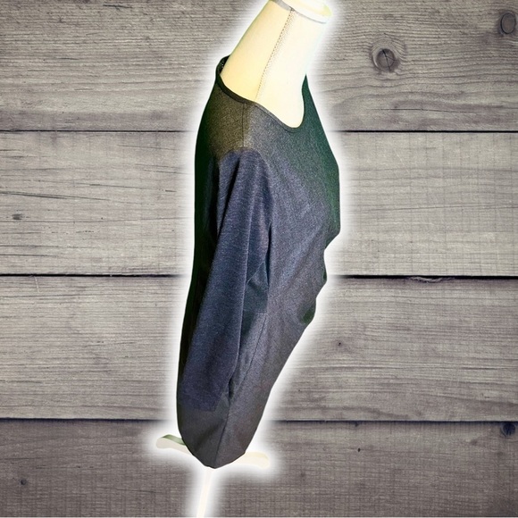 Max Mara Dark Charcoal Gray ‘Ragazza’ Jersey Knit Sleeve Pure Wool Dress Size 8 - Picture 12 of 16